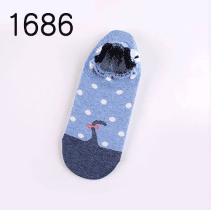 image-Cute Animals Cotton Short Socks Creative Cartoon Pure Socks Casual Funny Socks Spring Summer Fox Socks
