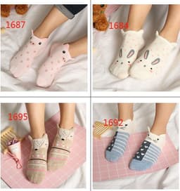 image-Cute Animals Cotton Short Socks Creative Cartoon Pure Socks Casual Funny Socks Spring Summer Fox Socks