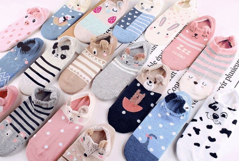 image-Cute Animals Cotton Short Socks Creative Cartoon Pure Socks Casual Funny Socks Spring Summer Fox Socks