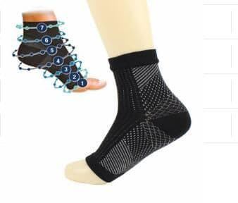 image-Yoga Ankle Support Sports Socks Fitness Sprain Protection Pressure Elastic Nylon Foot Cover