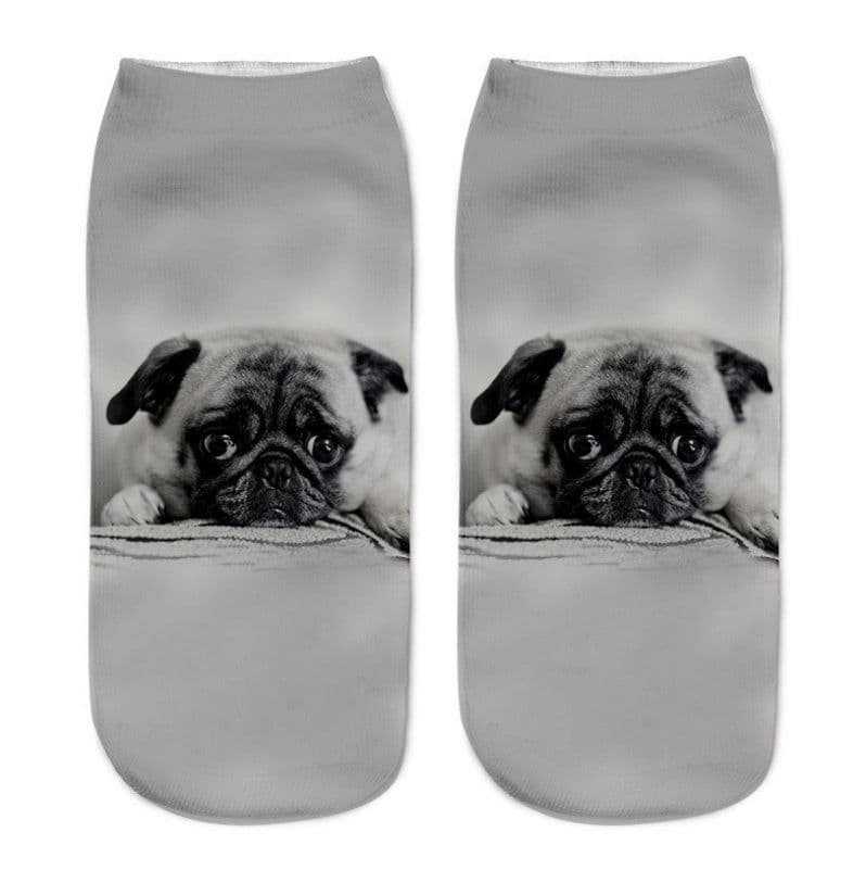 image-Popular Funny Unisex Short Socks 3D Cat Printed Anklet Socks Casual Socks