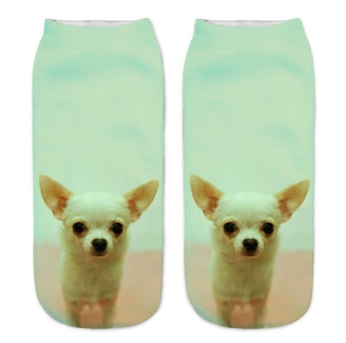 image-Popular Funny Unisex Short Socks 3D Cat Printed Anklet Socks Casual Socks
