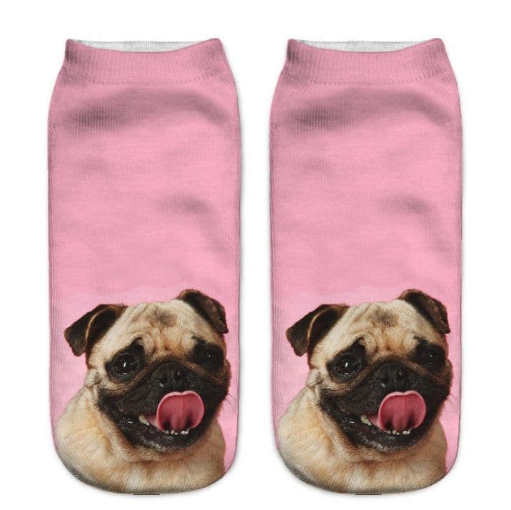 image-Popular Funny Unisex Short Socks 3D Cat Printed Anklet Socks Casual Socks