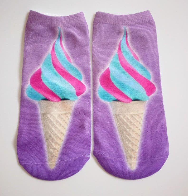 image-Popular Funny Unisex Short Socks 3D Cat Printed Anklet Socks Casual Socks
