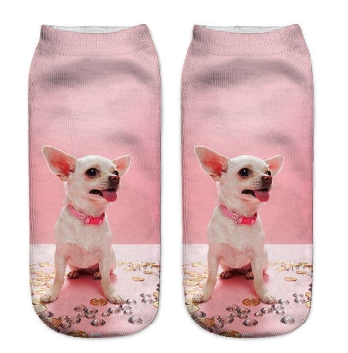 image-Popular Funny Unisex Short Socks 3D Cat Printed Anklet Socks Casual Socks