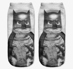 image-Popular Funny Unisex Short Socks 3D Cat Printed Anklet Socks Casual Socks