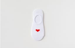 image-Heart Print Women's Socks Love Invisible Boat Socks Silicone Non-slip Short Socks