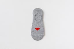 image-Heart Print Women's Socks Love Invisible Boat Socks Silicone Non-slip Short Socks