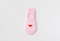 image-Heart Print Women's Socks Love Invisible Boat Socks Silicone Non-slip Short Socks