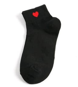 image-Women's Socks Cotton Heart Shaped Socks Love Cute Short Socks Women