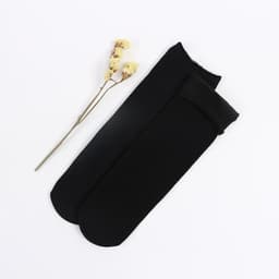 image-Autumn and winter socks men and women wild tube socks imitation nylon floor socks plus velvet thick snow socks
