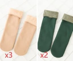 image-Plus velvet thick snow day warm floor socks autumn and winter in the tube home socks men socks couple socks
