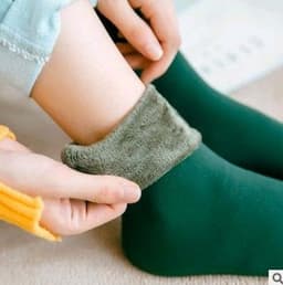 image-Plus velvet thick snow day warm floor socks autumn and winter in the tube home socks men socks couple socks