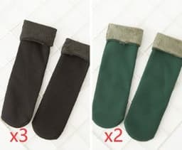 image-Plus velvet thick snow day warm floor socks autumn and winter in the tube home socks men socks couple socks