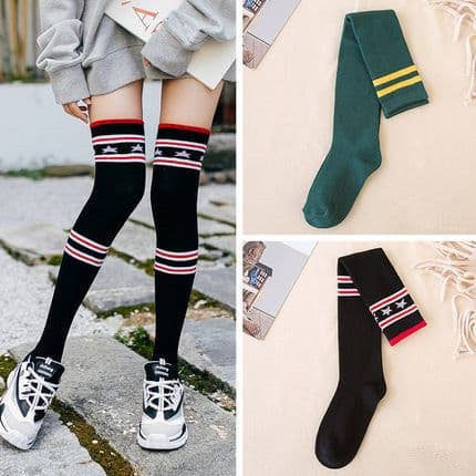 image-Stockings, socks, socks, socks, high socks, pure cotton, Korean version, wind, autumn and winter.