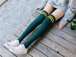 image-Stockings, socks, socks, socks, high socks, pure cotton, Korean version, wind, autumn and winter.