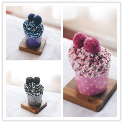 image-Three-dimensional cake socks home floor socks pearl velvet tube female socks