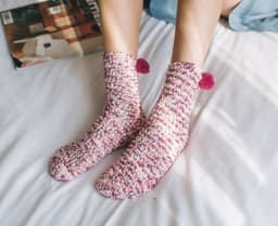 image-Three-dimensional cake socks home floor socks pearl velvet tube female socks