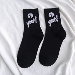 image-autumn and winter new tide socks female sports socks letter skateboard socks college wind cotton deodorant baseball socks