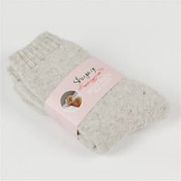 image-Autumn and winter new ladies rabbit wool socks women's tube socks Terry thick socks warm solid color pull socks