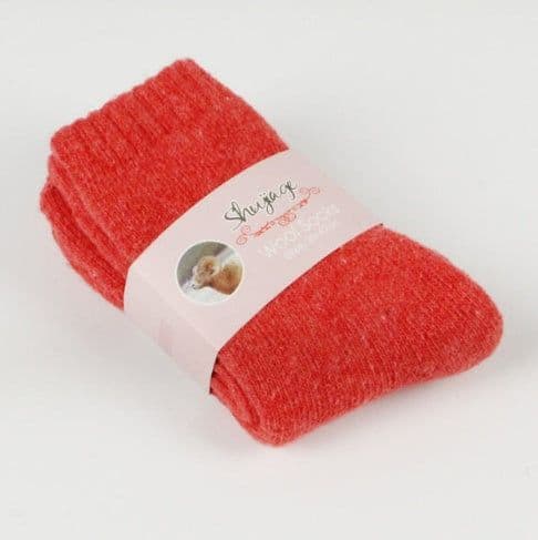 image-Autumn and winter new ladies rabbit wool socks women's tube socks Terry thick socks warm solid color pull socks