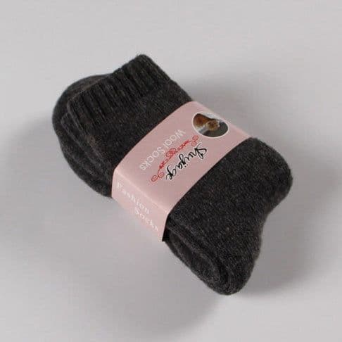 image-Autumn and winter new ladies rabbit wool socks women's tube socks Terry thick socks warm solid color pull socks