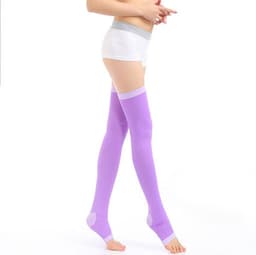 image-Manufacturer 420D sleep socks high pressure thin calf socks set leg socks elastic night shaping stovepipe socks toe