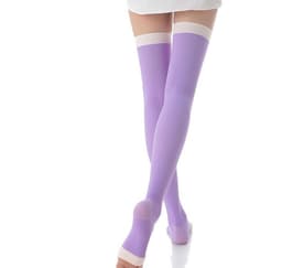 image-Manufacturer 420D sleep socks high pressure thin calf socks set leg socks elastic night shaping stovepipe socks toe