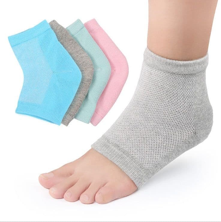 image-Mesh gel anti-drying heel socks heel protection socks socks men and women after socks socks breathable sweat spot