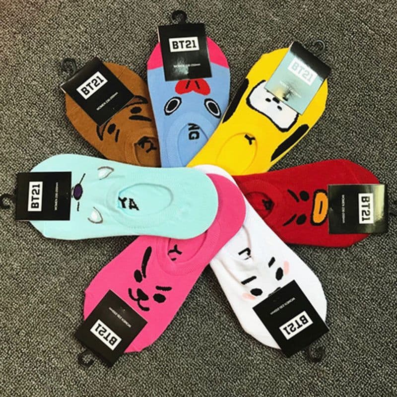 image-Cartoon boat socks men and women socks shallow mouth socks cotton thin section invisible socks