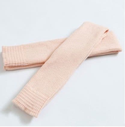 image-Step over the knee and pile up leg warmers