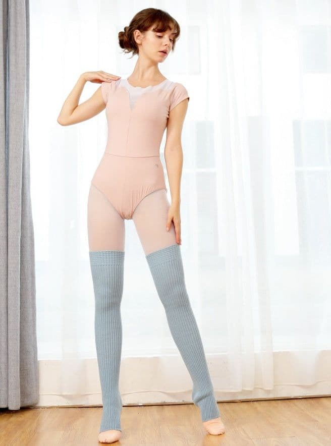 image-Step over the knee and pile up leg warmers