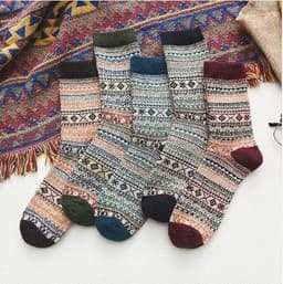 image-Warm women's rabbit wool socks, wool socks