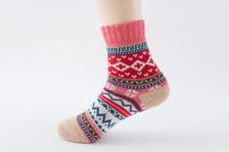 image-Warm women's rabbit wool socks, wool socks