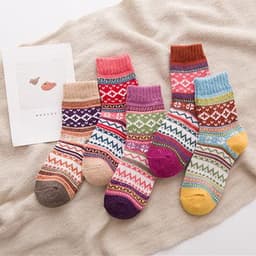 image-Warm women's rabbit wool socks, wool socks