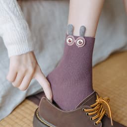 image-Big eyes socks women's tube socks