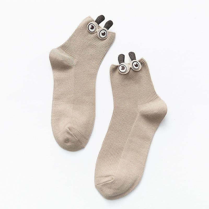 image-Big eyes socks women's tube socks