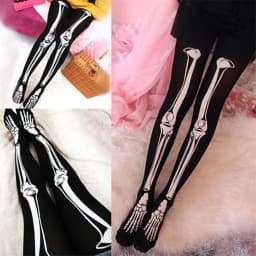 image-Halloween Prom Party Skull Stockings