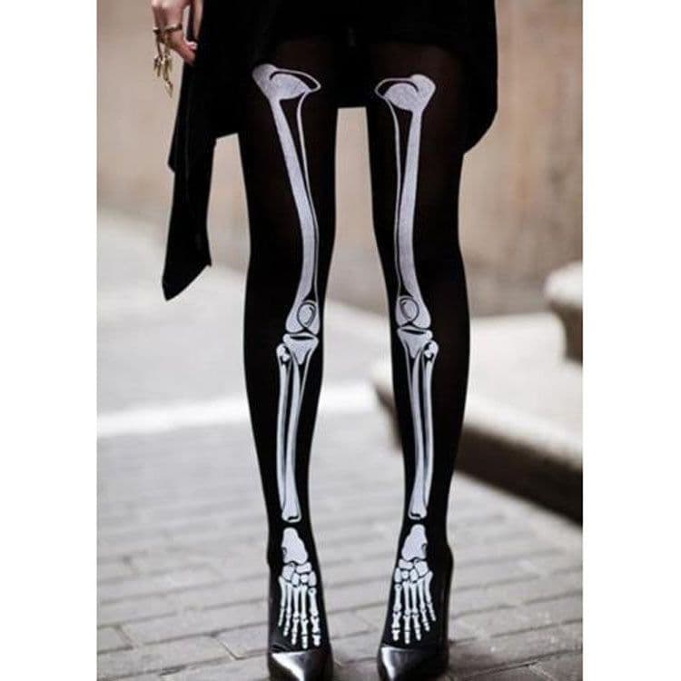 image-Halloween Prom Party Skull Stockings
