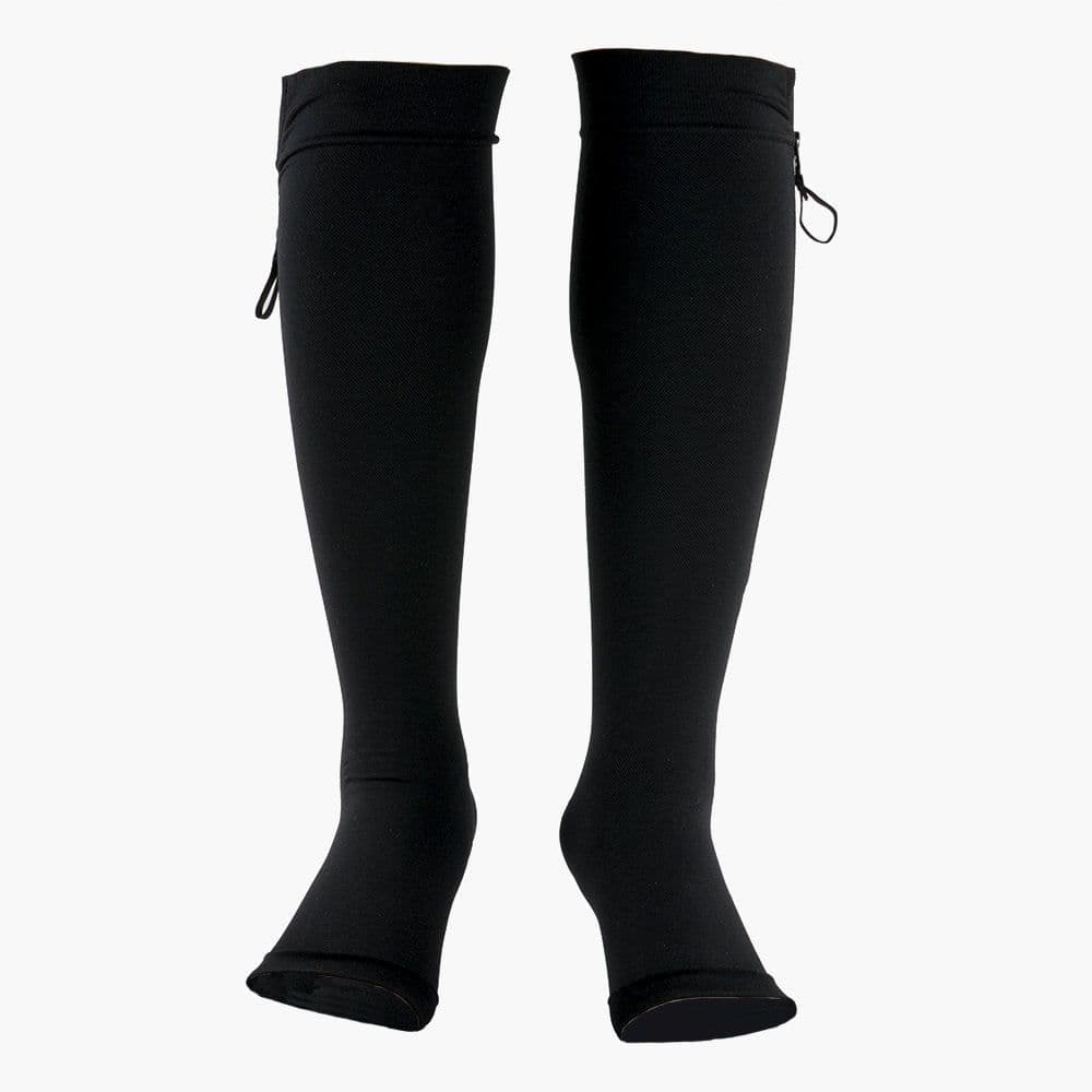 image-New Women's Stockings Compression Zipper Varicose Vein Pressure Loop Knee