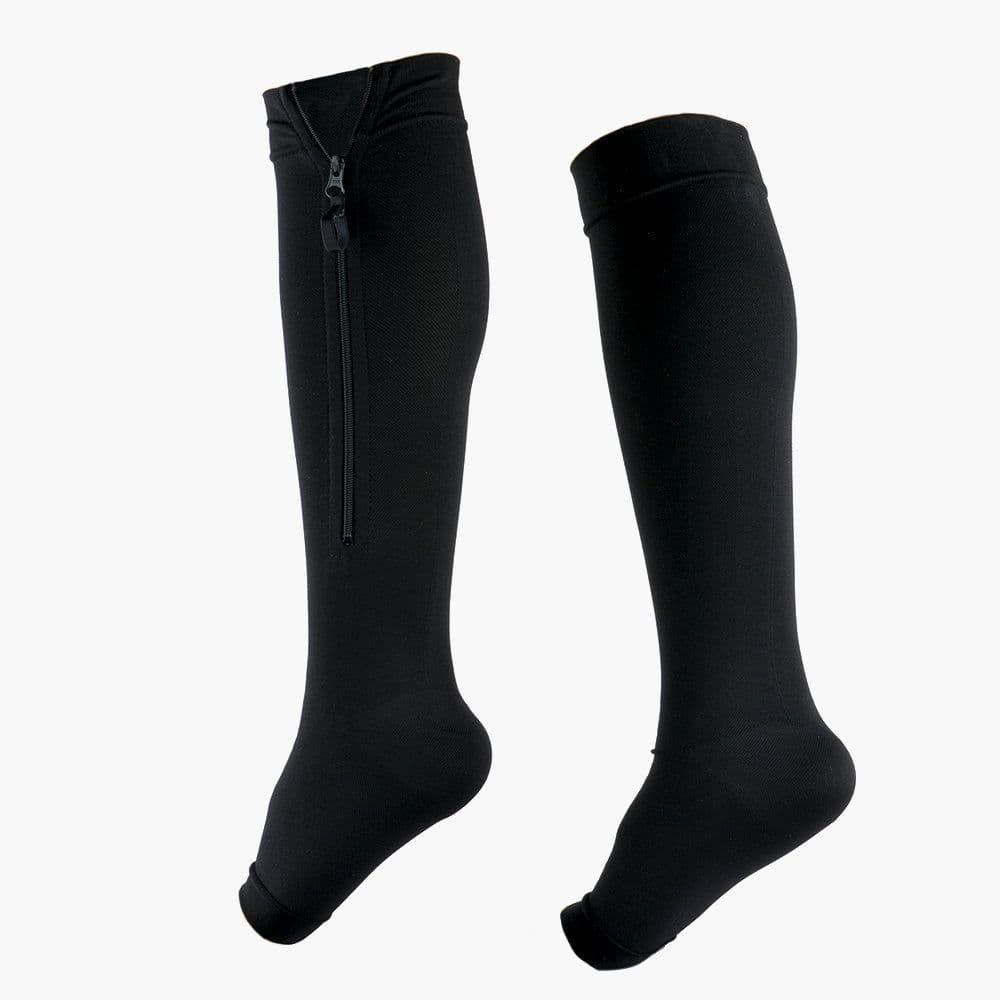 image-New Women's Stockings Compression Zipper Varicose Vein Pressure Loop Knee