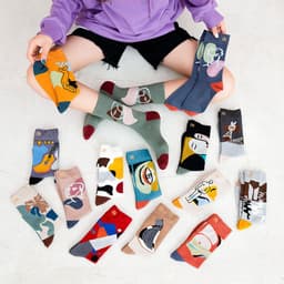 image-Retro Mid tube socks street art skateboard socks