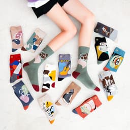 image-Retro Mid tube socks street art skateboard socks