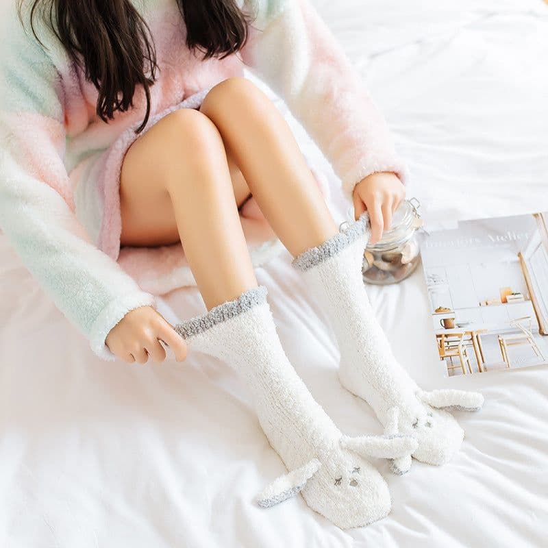 image-Coral fleece socks women sleep socks