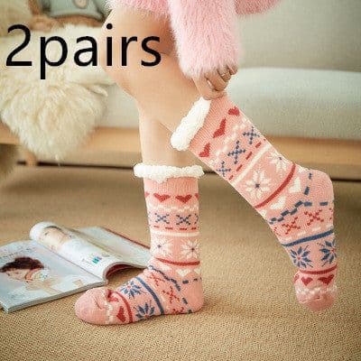 image-Christmas Socks Female Mid-tube Floor Socks