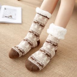 image-Christmas Socks Female Mid-tube Floor Socks