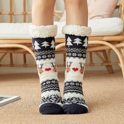 image-Christmas Socks Female Mid-tube Floor Socks