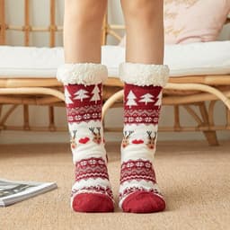image-Christmas Socks Female Mid-tube Floor Socks