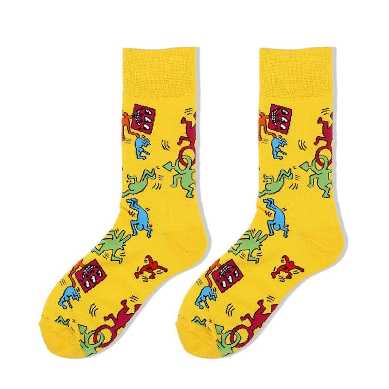 image-Stockings trendy sports socks mid-length socks