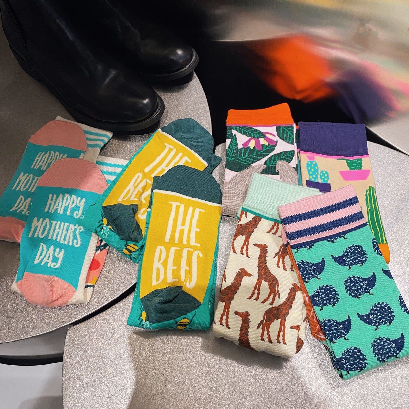 image-Sydney life illustration socks cotton socks women